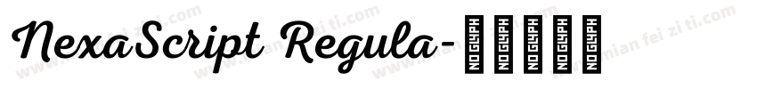 NexaScript Regula字体转换